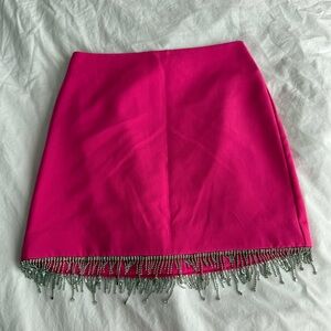 Pink rhinestone skirt